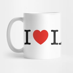 I Heart Iowa Football Mug